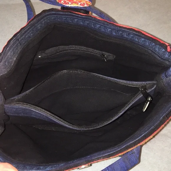 Kilim Moroccan Boho Aztec woven carpet rug bag - Picture 13 of 14